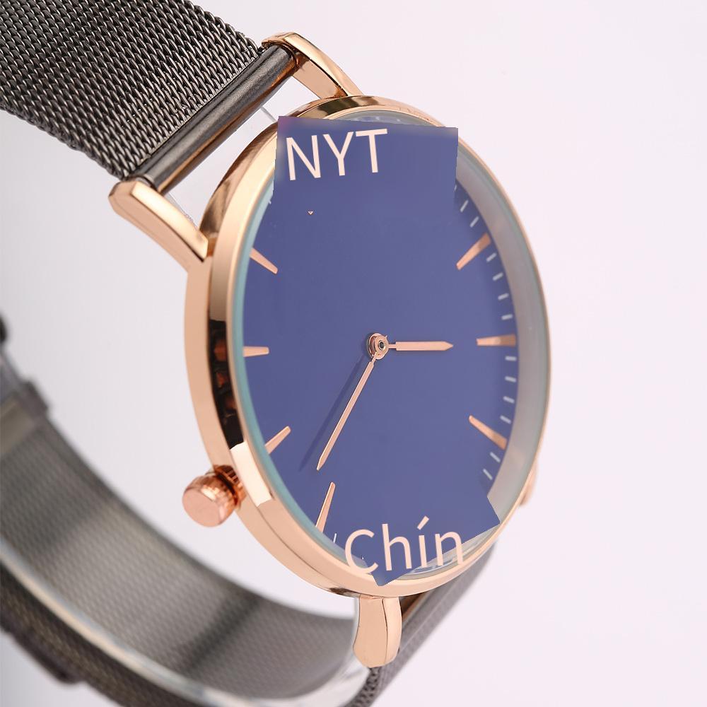 Khuyến mại đặc biệt dây thép khí quyển đơn giản dây thép đồng hồ dây lưới siêu mỏng mới đồng hồ thời trang nữ và nam
