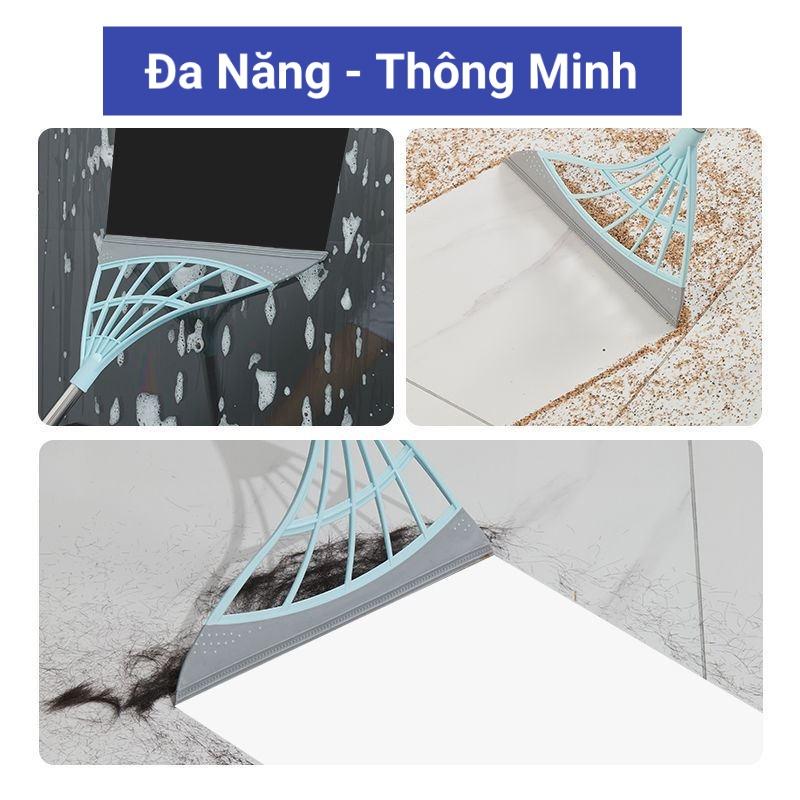 Chổi Quét Nhà Đa Năng, Lưỡi Chổi Được Làm Bằng Silicon Dẻo Có Khả Năng Quét Nước