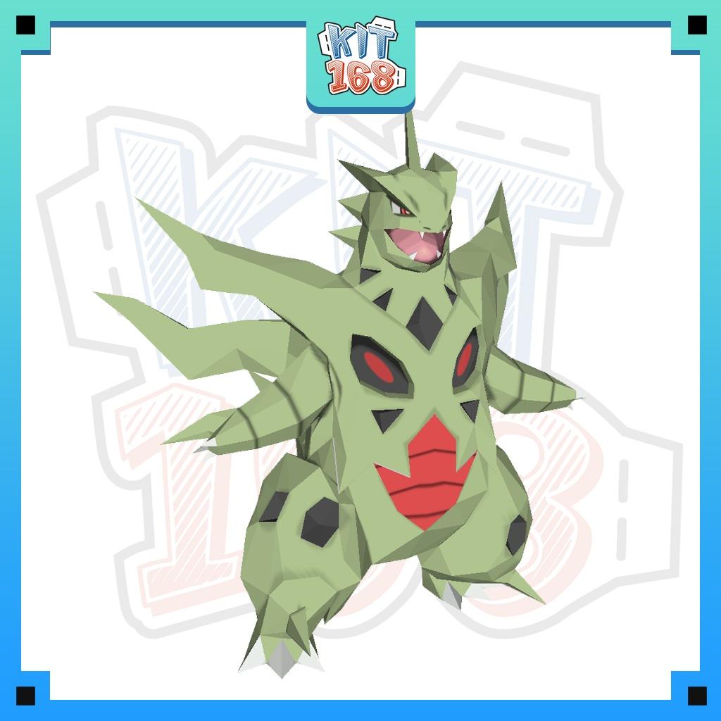 Mô hình giấy Pokemon Mega Tyranitar