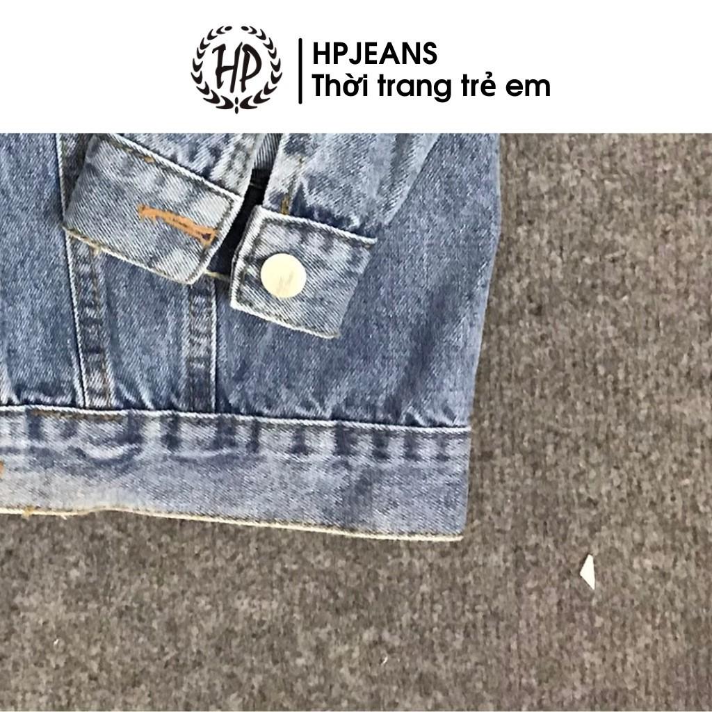 Áo Khoác Jean Cho Bé HPJEANSAB24 HẬU BÙI Áo khoác Bò HPJeans Cho Bé Trai Bé Gái Chất Liệu 100% Cotton Cho Các Bé