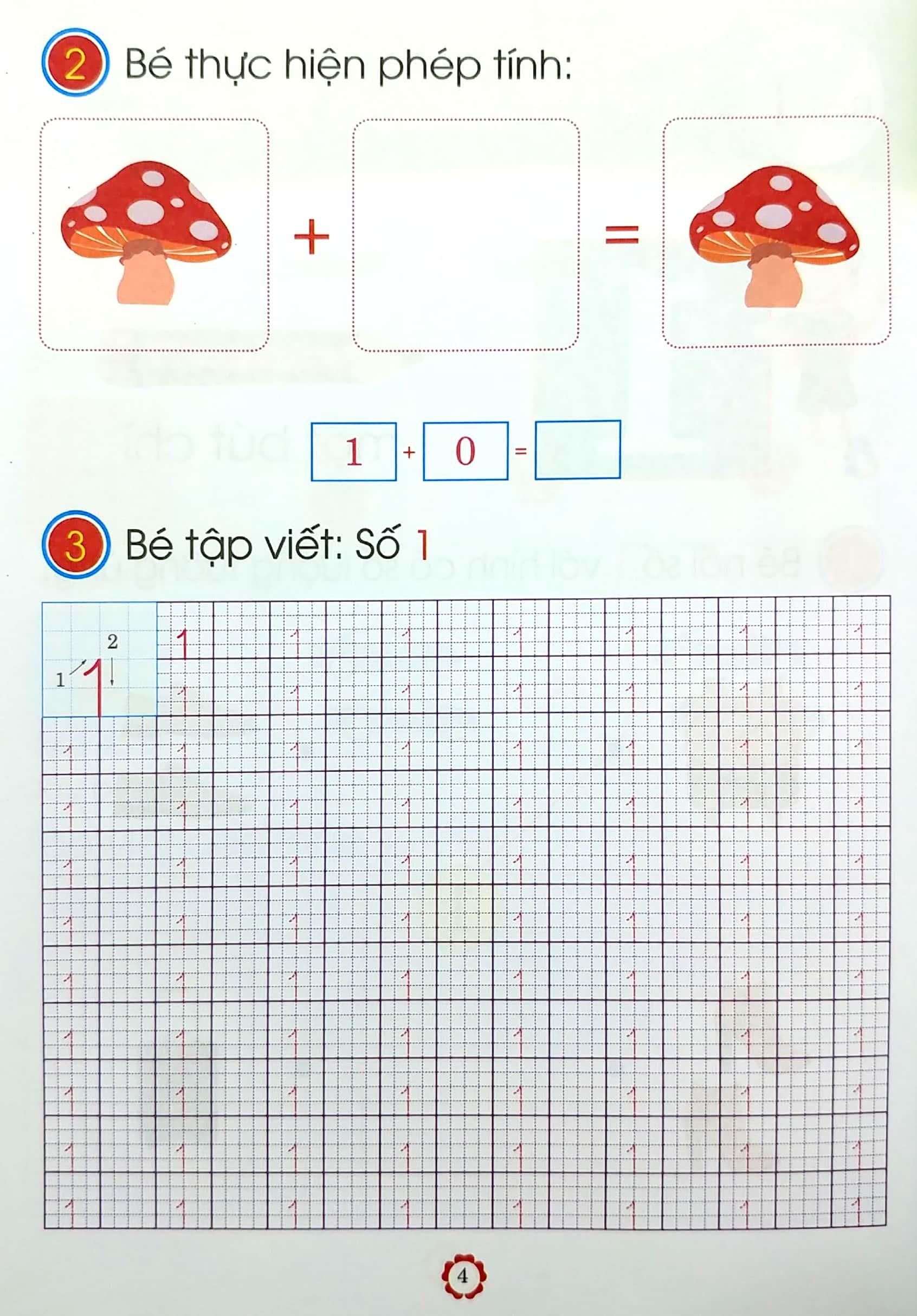 Chuẩn Bị Cho Bé Vào Lớp 1 - Bé Vui Học Toán - Quyển 1 (Tái Bản)