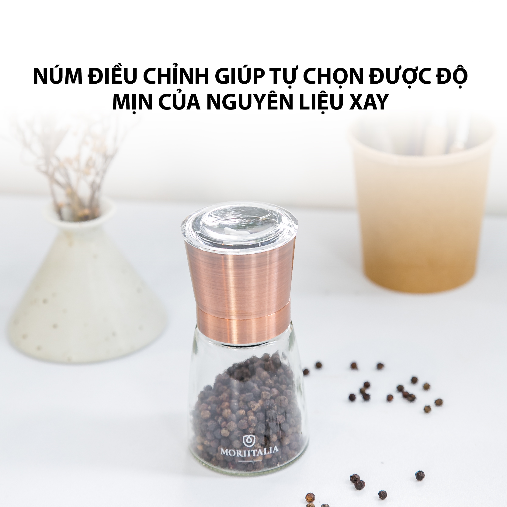 Dụng cụ xay tiêu cầm tay Moriitalia - 000860