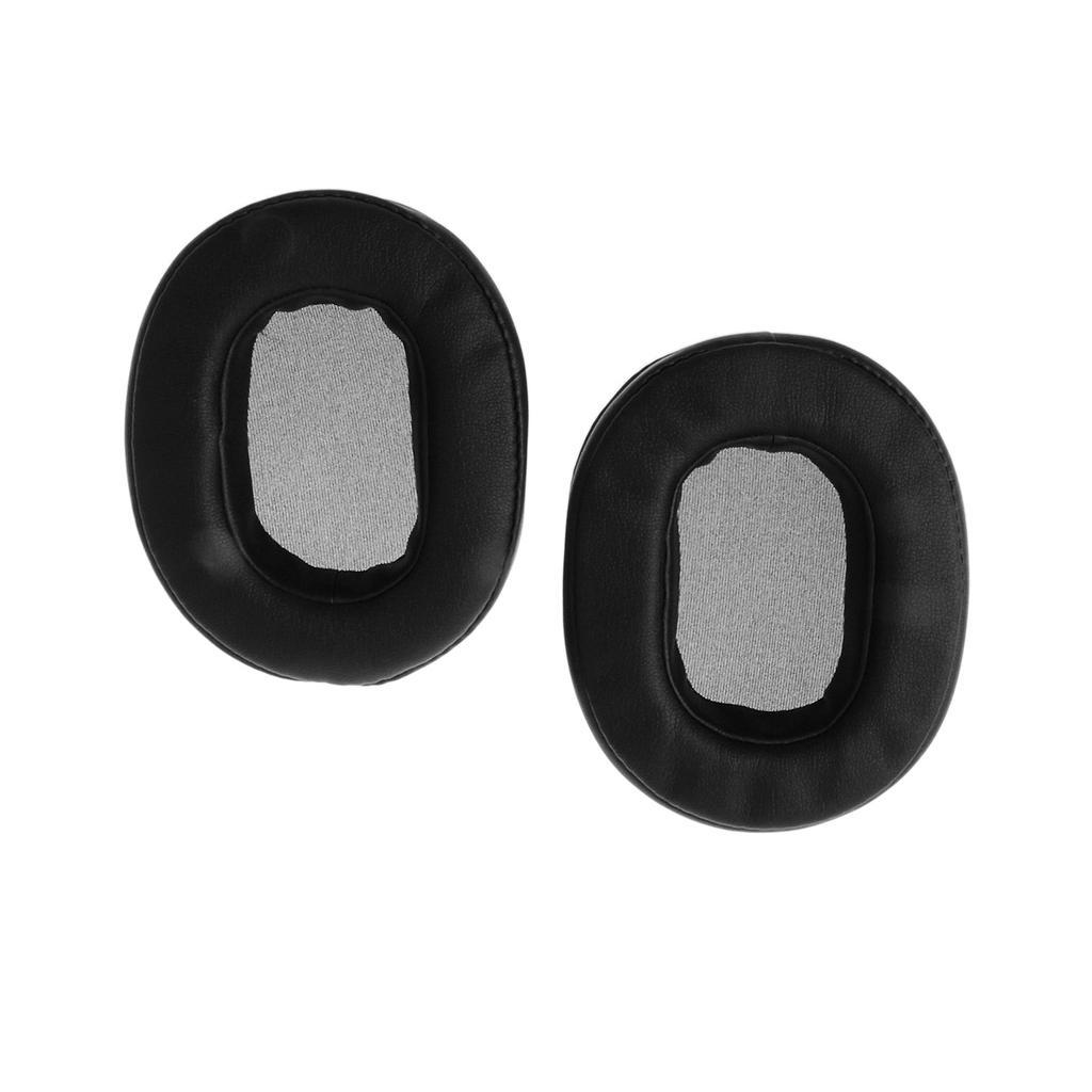 Leather Earpad Foam Sponge Cushion Headphone Cover For  Black