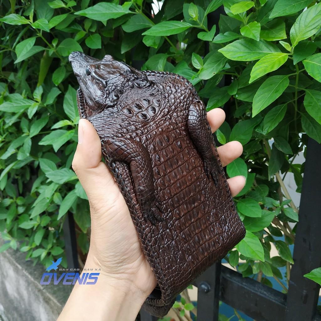 Ví Nguyên Con Cá Sấu Hàng Cao Cấp. Made by Ovenis