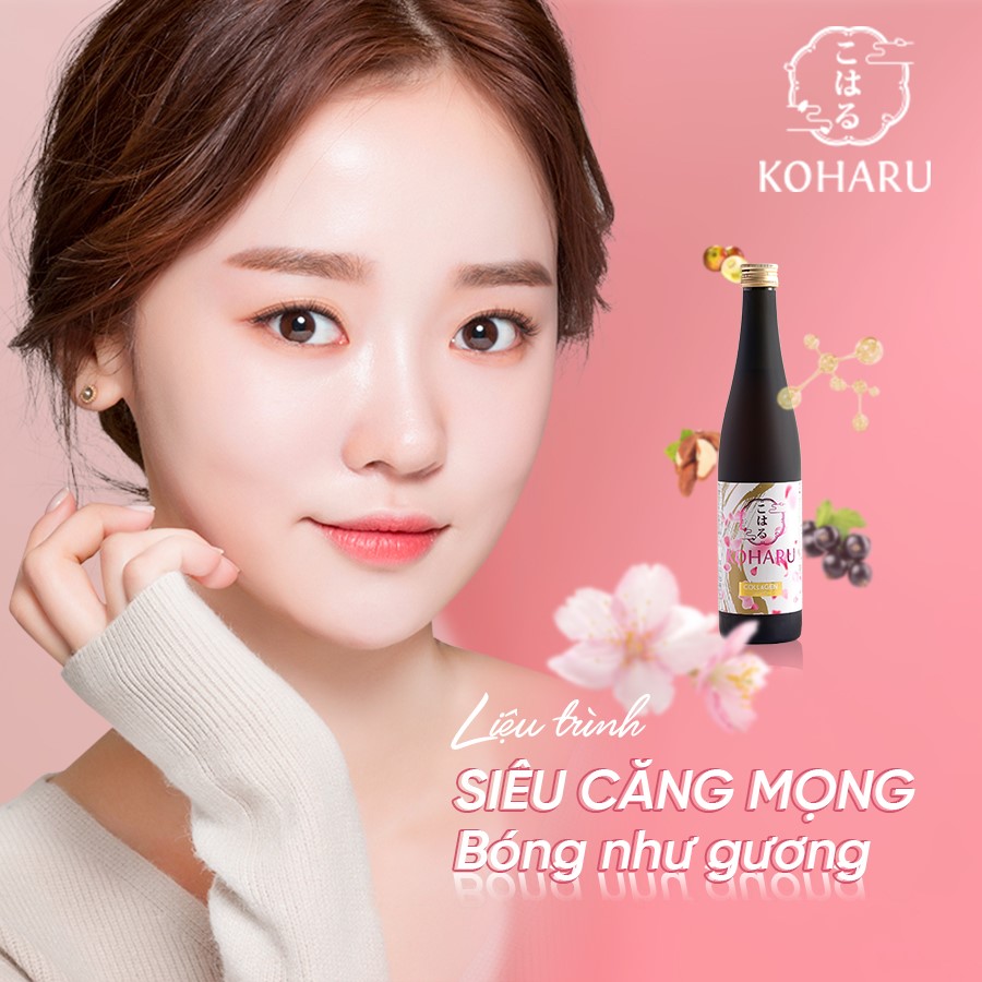 COLLAGEN KOHARU 84000mg Collagen Peptide Từ Da Cá Ngừ Đại Dương, Nước Uống Đẹp Da Chống Lão Hóa Đến Từ Nhật Bản 500ml