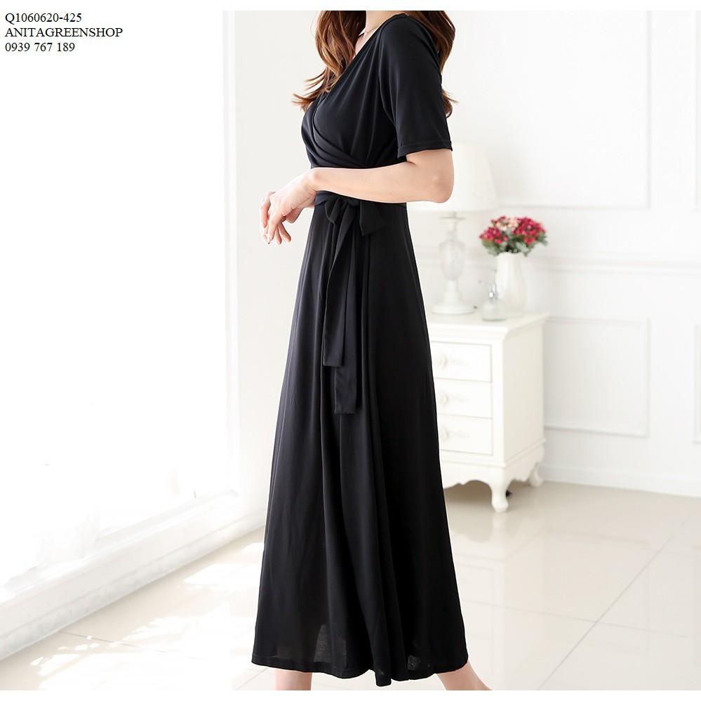 Q1060620 ĐẦM SUÔNG CỔ ĐẮP CHÉO