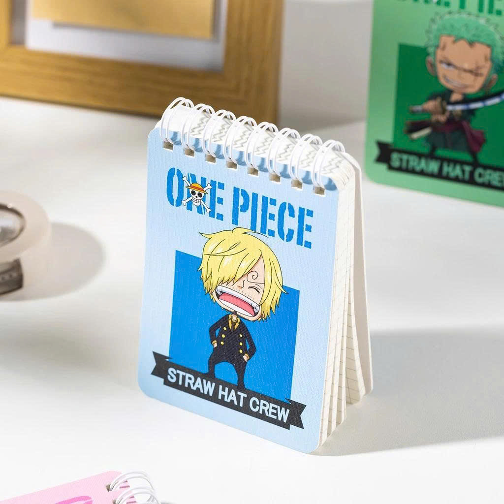 Sổ Lò Xo One Piece A7 - Ô Vuông - 100 Trang 70gsm - Deli