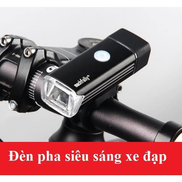 Combo Đèn pha xe đạp + Đồng hồ đo tốc độ xe đạp