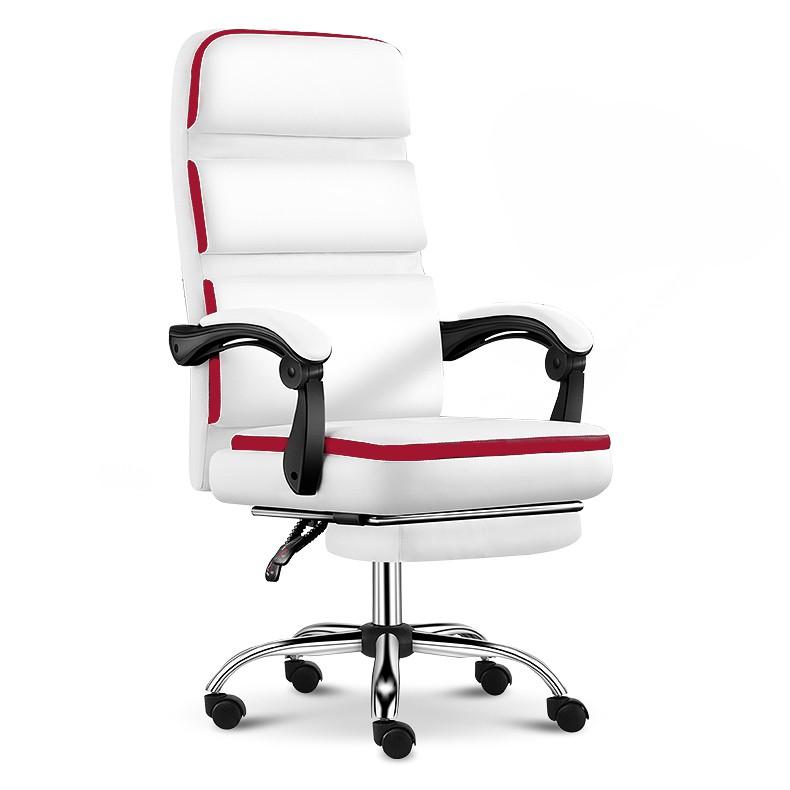 Ghế văn phòng bọc da, ngả lưng, duỗi chân cao cấp phối màu LY504 - ghế ngồi làm việc bằng da