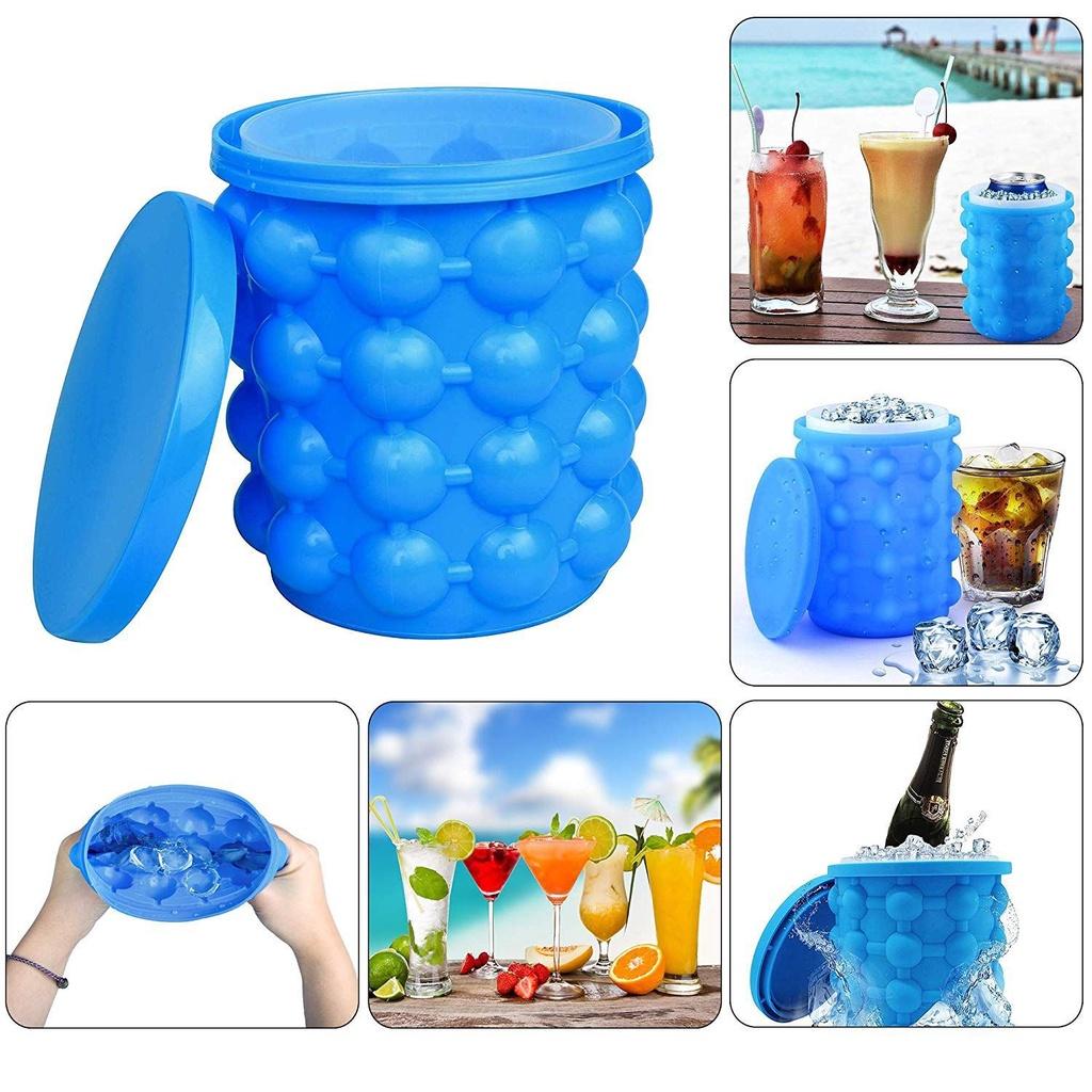 Cốc làm đá thông minh Ice Genie hộp làm đá thông minh cấu trúc 2 lớp tiết kiệm không gian