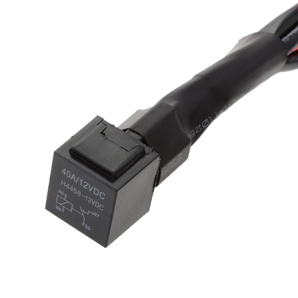 Xenon HID Conversion Kit Relay Wiring Harness H1 H3 H4 H7 H8 H9 H10 H11 H13 H16 9004 9005 9006 9140 9145 9012 5202 HB3 HB4