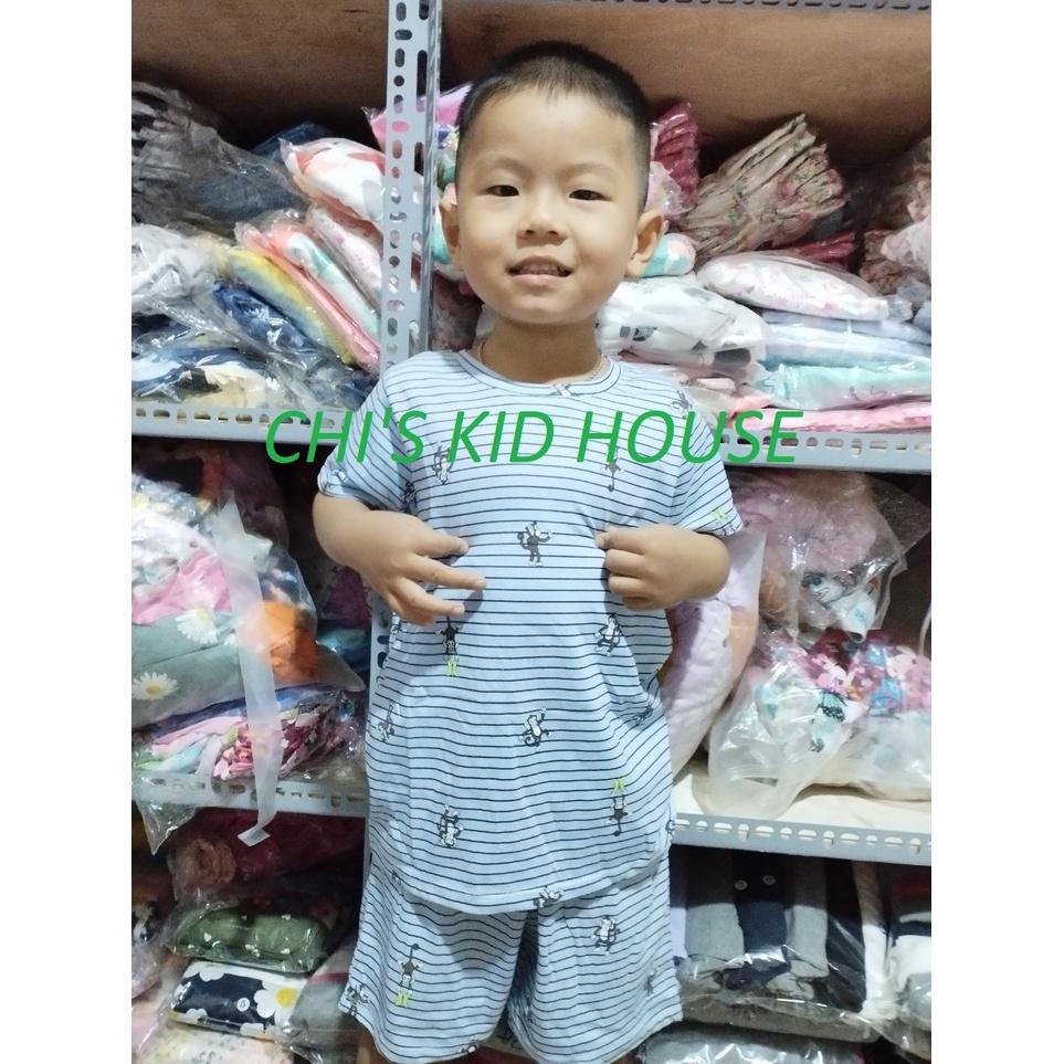 ĐỒ BỘ BÉ TRAI THUN COTTON 2 CHIỀU MỀM MÁT THẤM HÚT MỒ HÔI 9-30KG