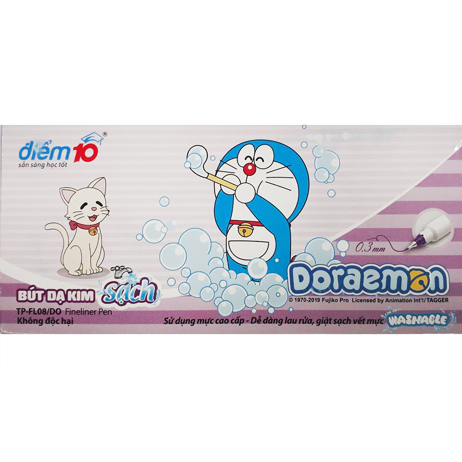 Hộp 10 Bút Lông Kim FL-08/DO - Tím