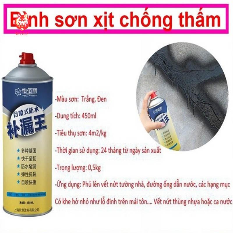 Bình xịt chống thấm đa năng 450ml, chống thấm trên mọi vật liệu