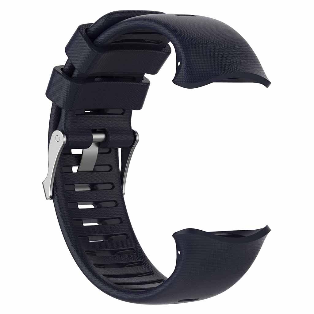Replacement Soft Silicone Wrist Strap for 22mm Width Sports Watch, Black