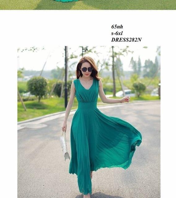 Đầm maxi bồng bềnh cao cấp y hình mx098