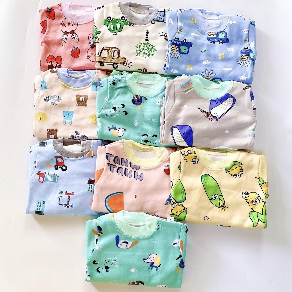 BỘ NỈ BÔNG CỔ CHUI CHO BÉ (5-14.5KG) (729