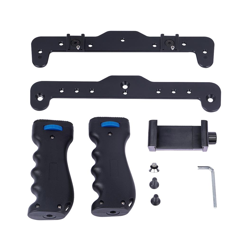 Smartphone Video Rig, Mobile Phone Movies Mount Handle Grip Stabilizer, Filmmaking Recording Rig Case for Filmmaker Videographer