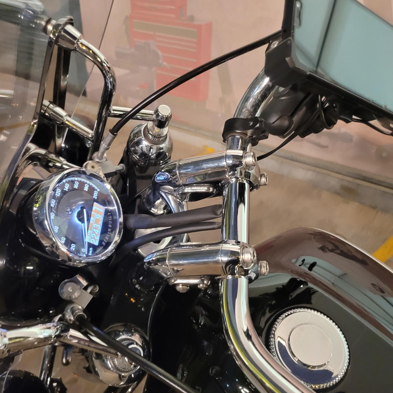 Motorcycle handlebar riser handle motorbike black