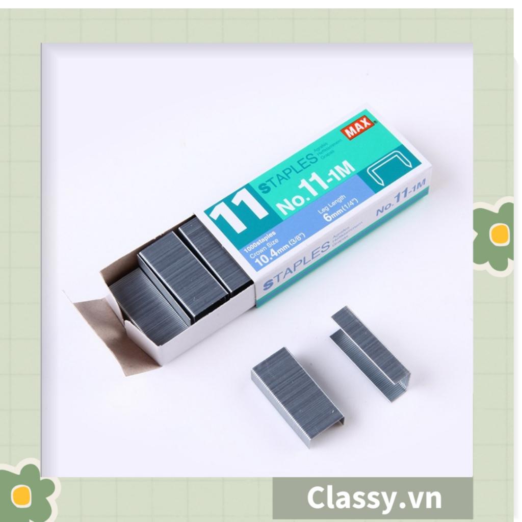 Hộp Kim/Gim bấm giấy, ruột bấm Classy làm từ thép không gỉ, cứng cáp PK1531