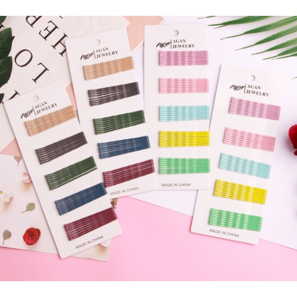 Set Kẹp tóc - Kẹp tăm nhiều màu sắc