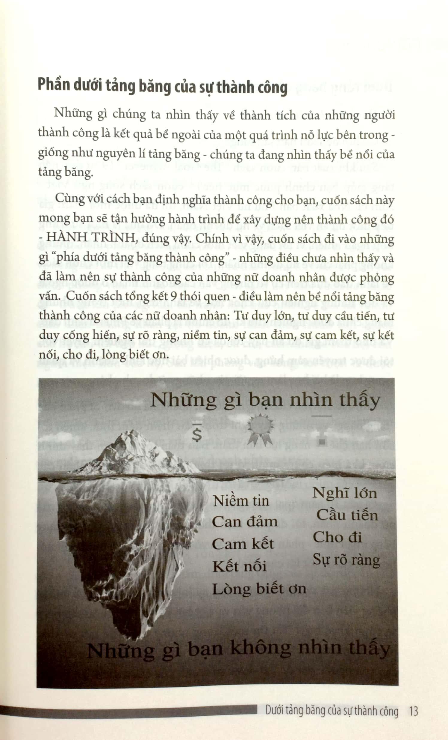 Dưới Tảng Băng Của Sự Thành Công