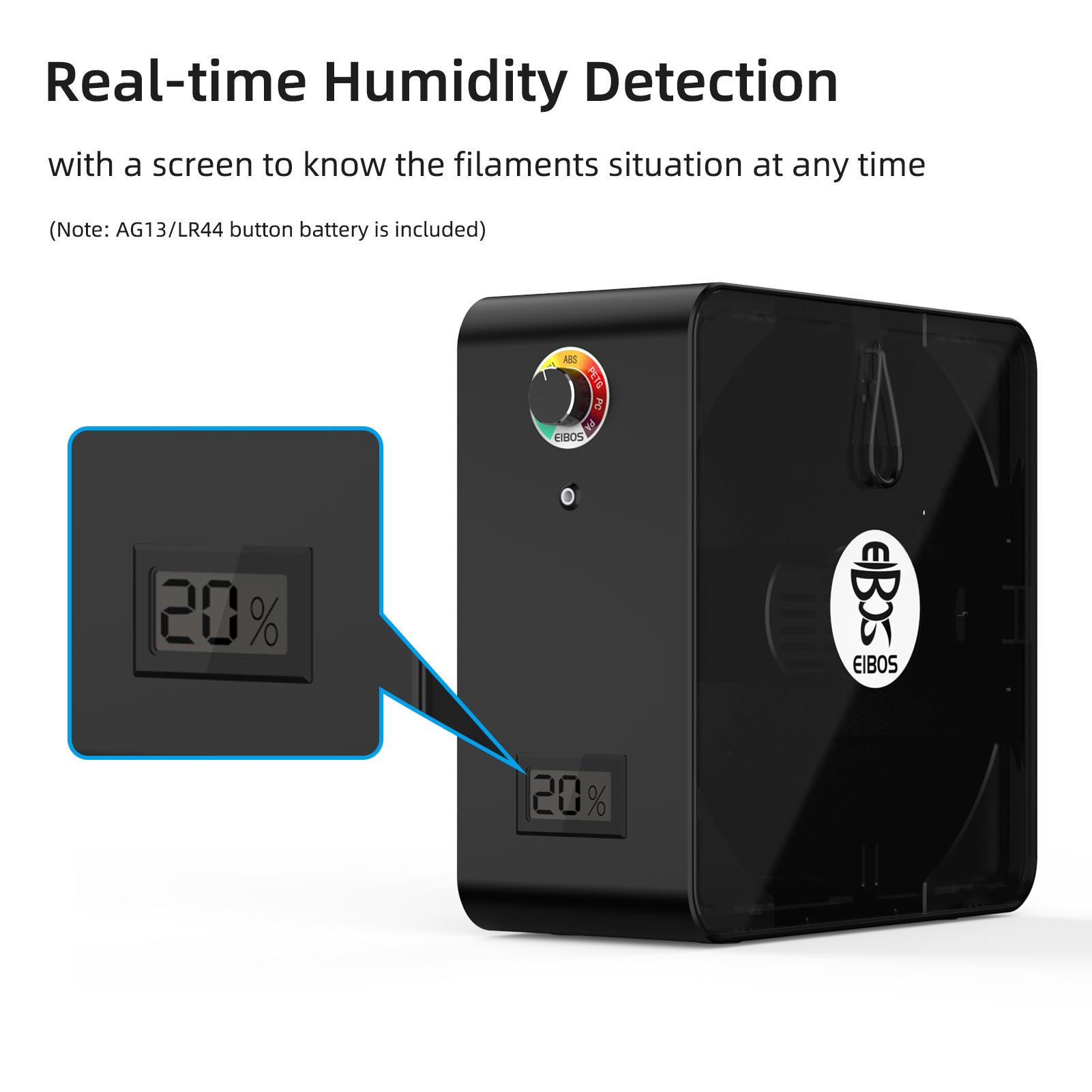 3D Máy In Dây Tóc Khô Hộp Sấy Hộp Bảo Quản Dehydrator Phát Hiện Độ Ẩm Ống Giá Đỡ Giữ Dây Tóc Khô 1.75Mm Dây Tóc