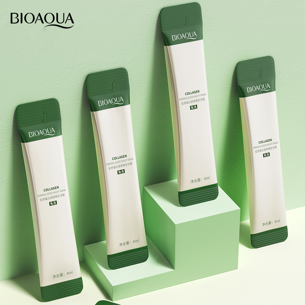 Hộp 20 mặt nạ ngủ collagen dưỡng trắng giúp da căng bóng trẻ hoá làn da 20x4ml
