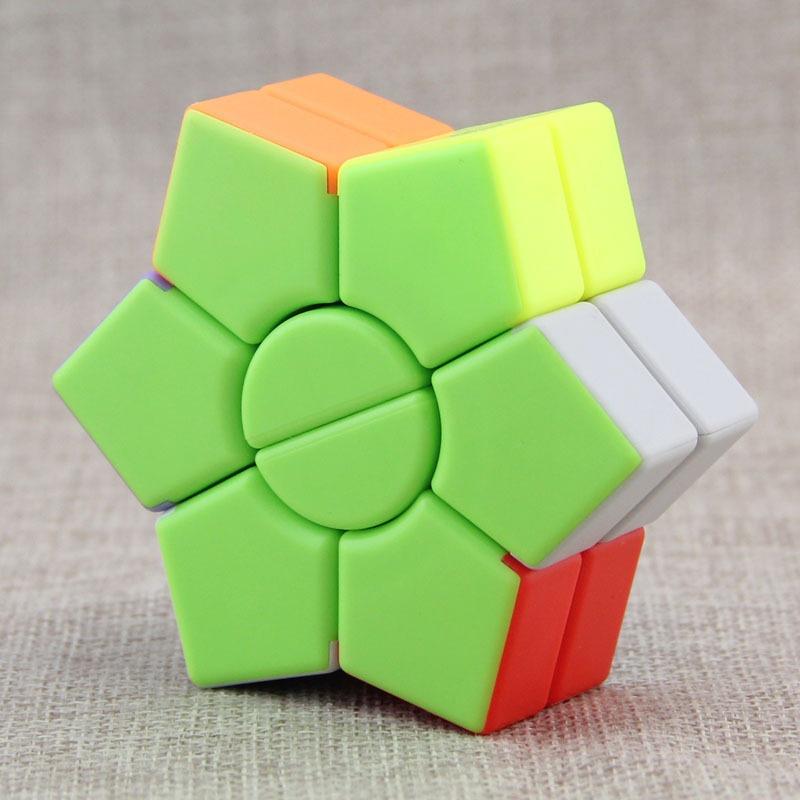 Rubik 6 Cánh Hoa Màu Biến Thể 2-Layer Super Square-1 Star Stickerless