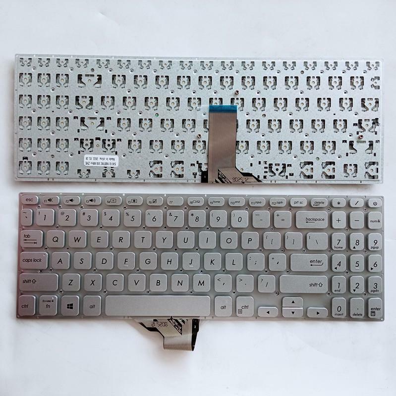 Bàn phím thay thế cho laptop Asus Vivobook X530 S530U S530F V5000FL Y5100UB Y5100UN bạc