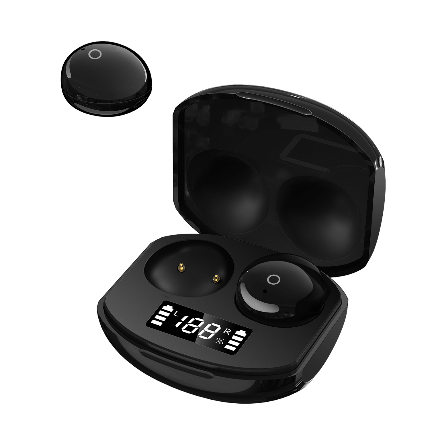 Tai Nghe Không Dây Nhỏ Cp9 TWS Bluetooth 5.0 Có Màn Hình Hiển Thị Pin