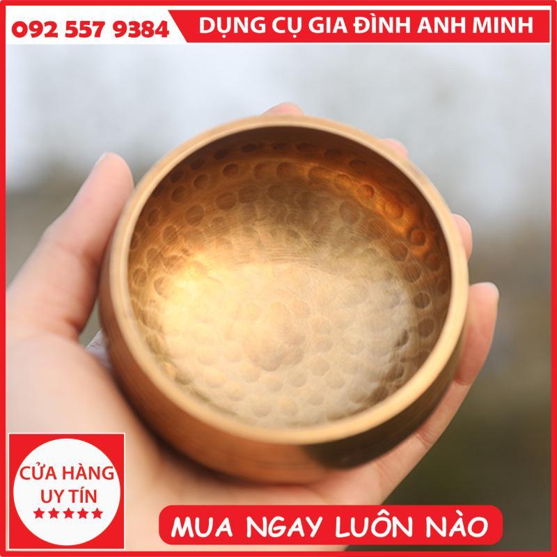 Bát Xoay Nepal - Chuông Xoay Nepal -  Chuông Xoay Nepal, Bát Hát, Singing Bowl Kèm Dùi Và Đế Gấm Size 8cm, 11cm, 15cm