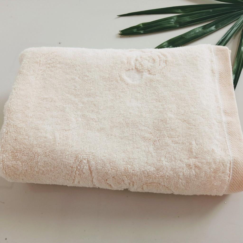 Khăn Tắm cao cấp, sợi bông 100% Cotton Tự Nhiên, An toàn cho bé, mềm mại, thấm hút tốt, kích thước 50x100cm, Đủ màu