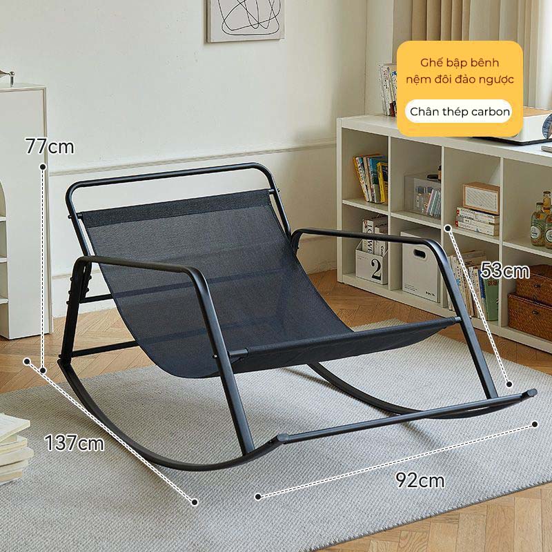 Ghế bập bênh thư giãn 2 chỗ Chính Hãng NIKITA, thiết kế êm ái, chống mỏi vai cổ