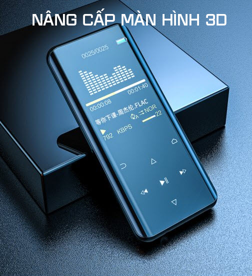 Máy Nghe Nhạc MP3 Hỗ Trợ Xem Phim Định Dạng AVI RUIZU D25 Công Nghệ Bluetooth 5.0 Màn Hình 2,4Inch Cong 3D Có Tính Năng Lặp A-B Hỗ Trợ Học Tiếng Anh - Bộ Nhớ Trong Từ 16Gb Đến 32Gb - Hàng Chính Hãng