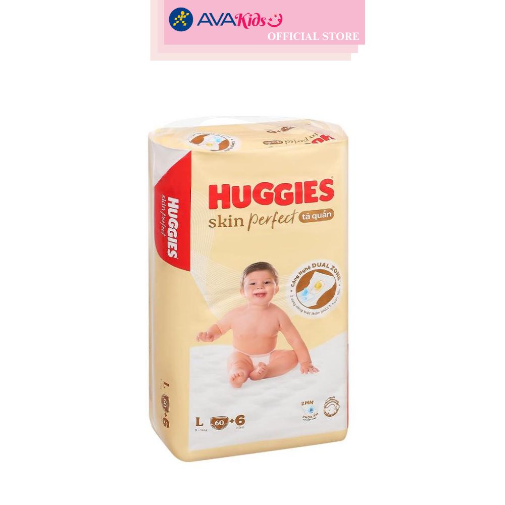 Tã quần Huggies Skin Perfect size L 60 + 6 miếng (9 - 14 kg)