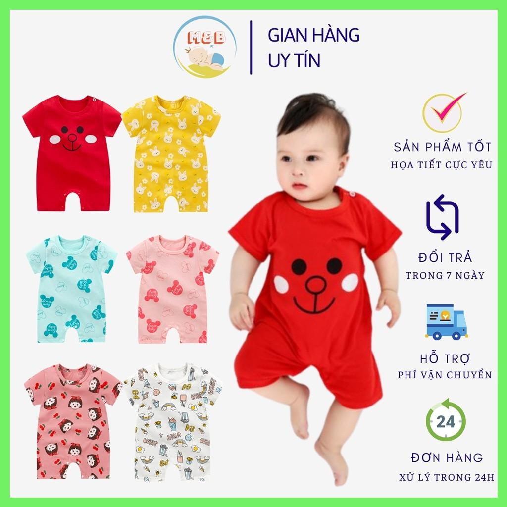 Body đùi cho bé trai gái sơ sinh bodysuit cho bé quần áo sơ sinh cộc tay in hình Cực Yêu hàng QC loại 1 (3-12kg) - BDC07