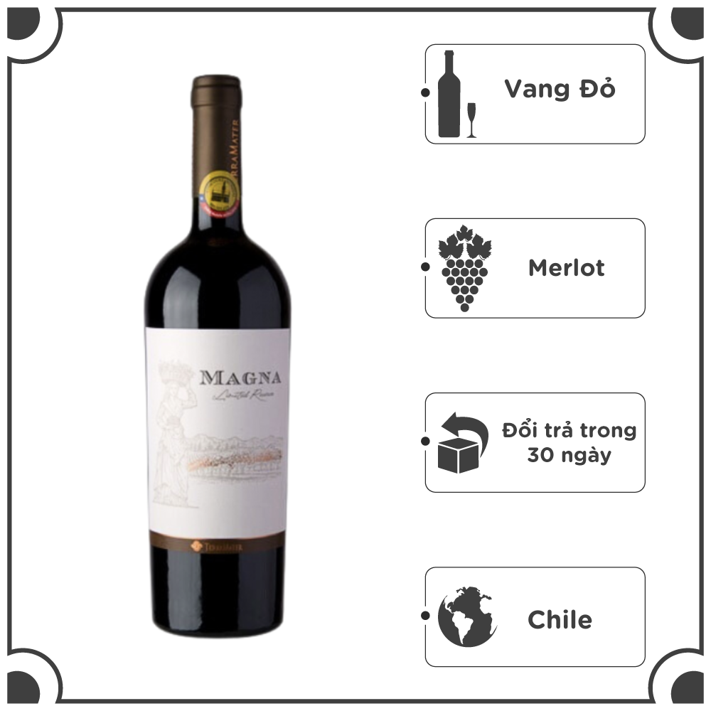 Rượu Vang Đỏ Chile TerraMater Magna Merlot