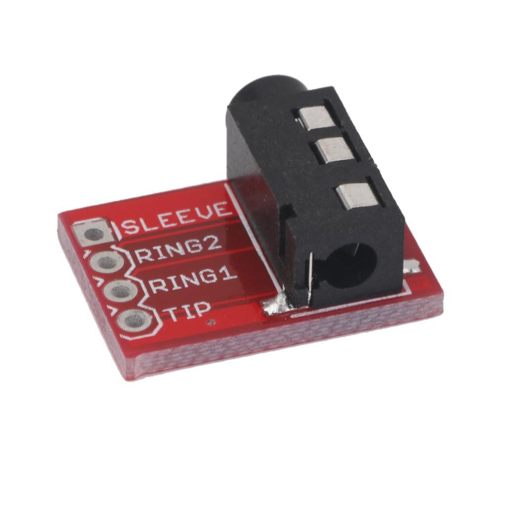 4x5x TRRS 3.5mm Jack Breakout Board Headset Stereo Socket Extension Module