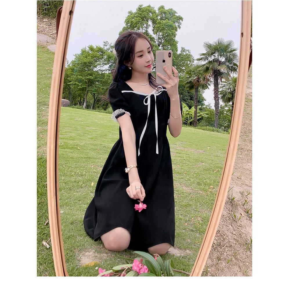 Váy Bầu Đầm Bầu Xinh Có Cúc Cho Bé Bú A1920