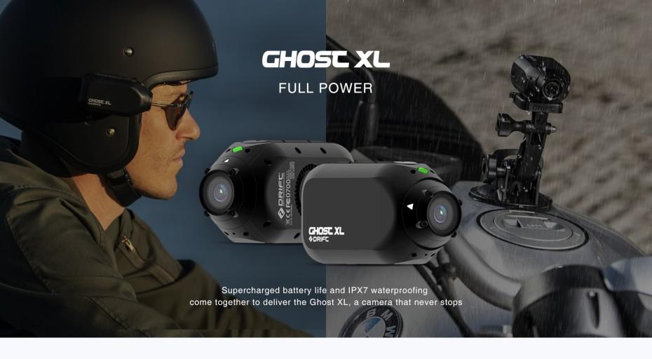 Drift Ghost XL Sport Action Camera Trò chơi trực tiếp Waterproof Stream Vlog 1080p Xe máy có thể đeo xe đạp Travel Travel Wifi