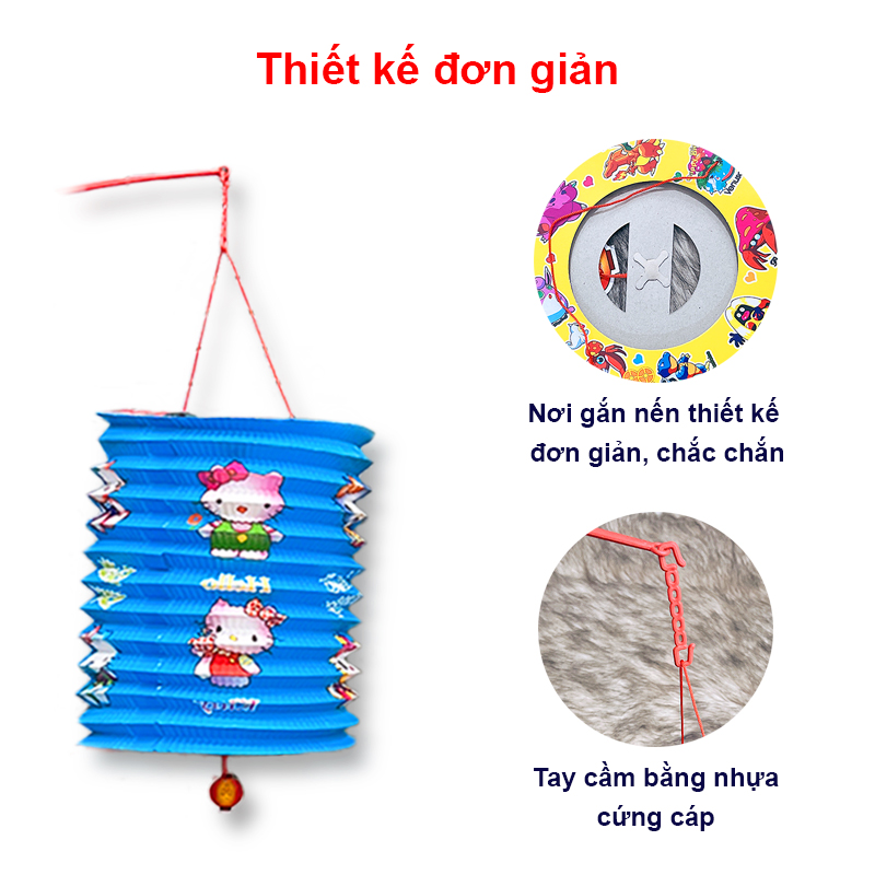 Đèn lồng trung thu hình thú Baby-S, Đèn lồng giấy nhiều màu sắc đáng yêu cho bé – SDC066