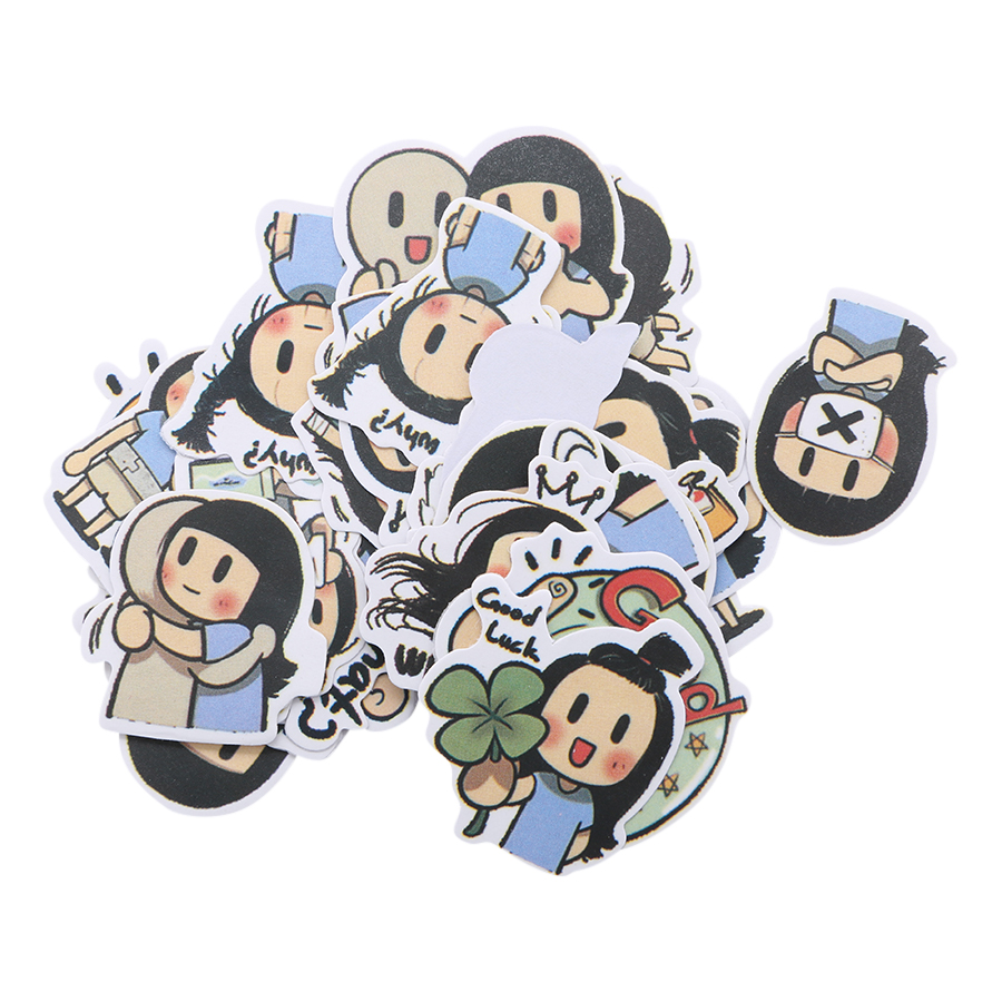 Set 30-60 Smile Brush Sticker