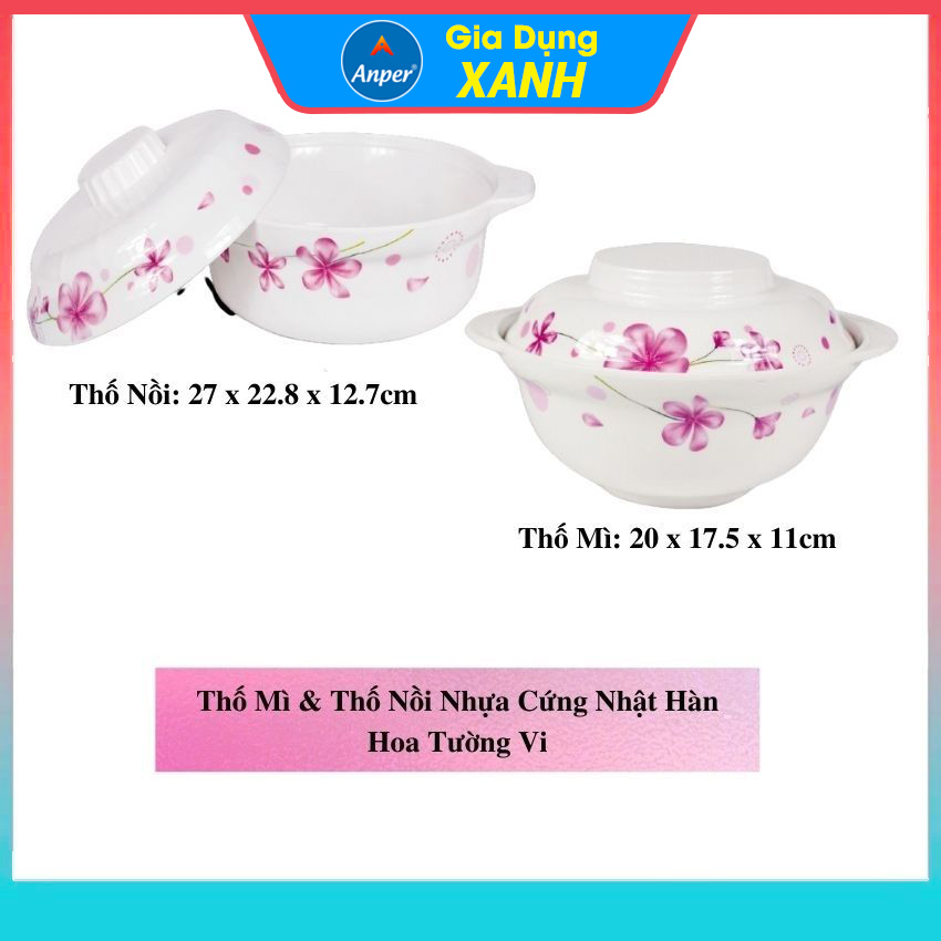 Thố nồi tô nhựa  20cm  - 27 cm  thố tô nhựa cao cấp  Anper Nhựa Nhật Hàn  Melamine Cứng  An Toàn Sang Trọng ,  Bát Chén Tô Đĩa Thố Dùng Gia Đình Và Nhà Hàng bát đĩa nhựa bộ chén dĩa tô đẹp  tô nhựa cao cấp