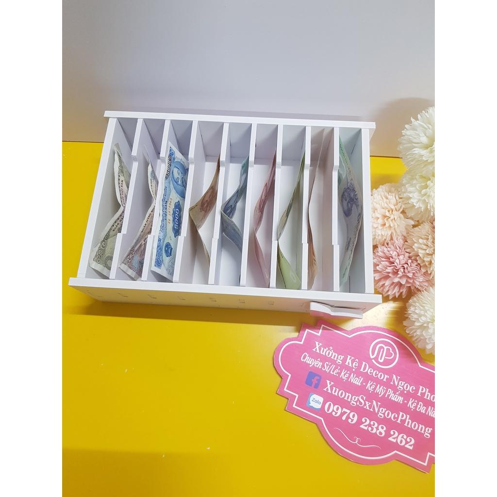 Khay đựng tiền quầy thu ngân 9 ô (K15) hình bướm xinh xắn