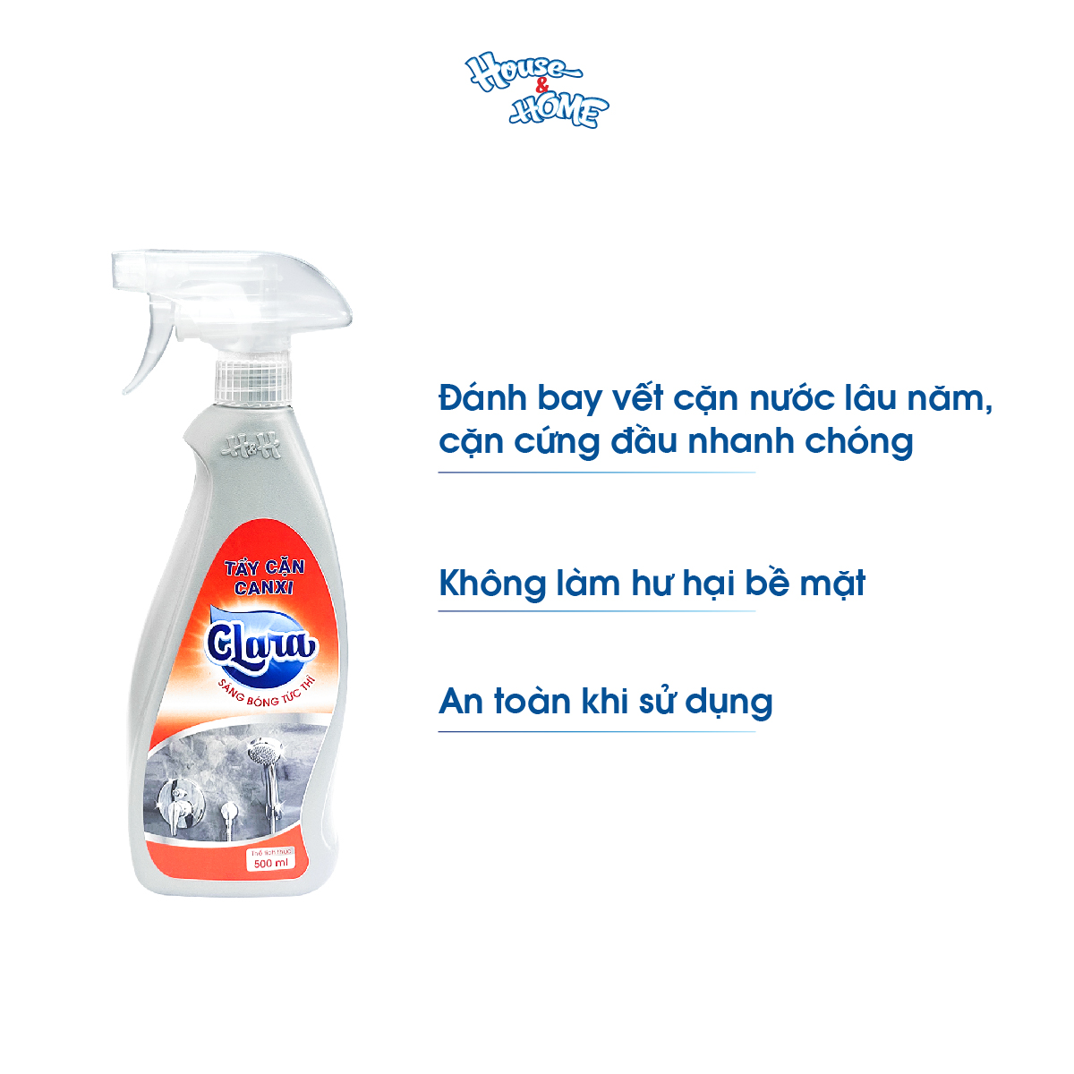 Tẩy cặn canxi Clara chai 500ml