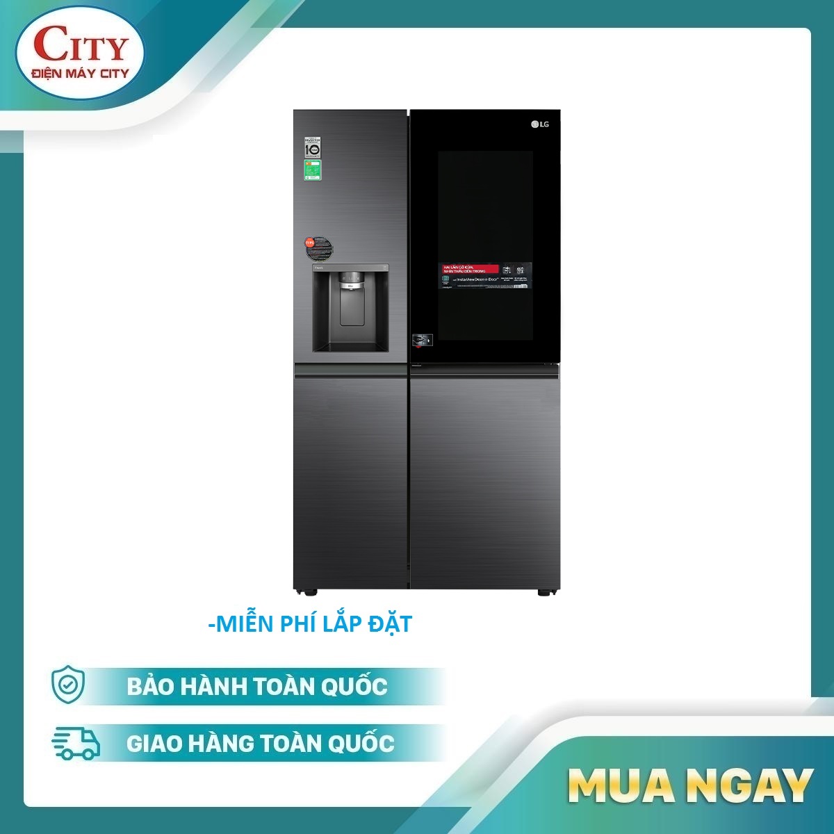 Tủ lạnh LG Inverter 635 Lít GR-X257MC Mới 2022 - Hàng chính hãng- Giao hàng tại Hà Nội