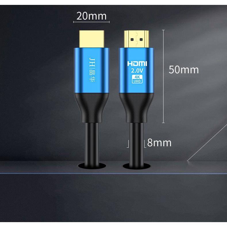Cáp HDMI HDMI chuẩn 2.0 hỗ trợ 4k60hz/ 2k144hz - JH h610 - Hồ Phạm