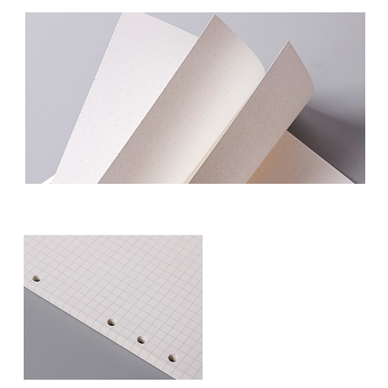 Tập giấy refill kẻ ô vuông 6 lỗ cỡ A5 - 210x142mm