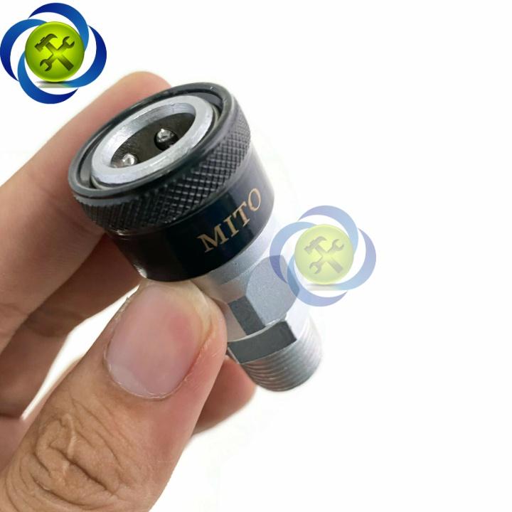 Đầu nối hơi ren ngoài 16mm Mito SM30 loại 3/8 PT